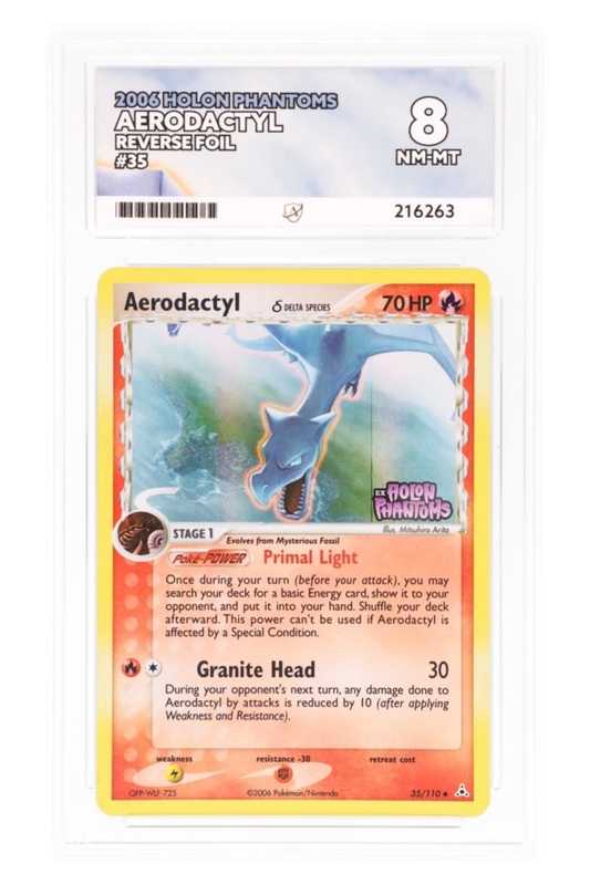 Aerodactyl 35/110 - ACE 8 - Holon Phantoms - 2006 - Reverse Foil