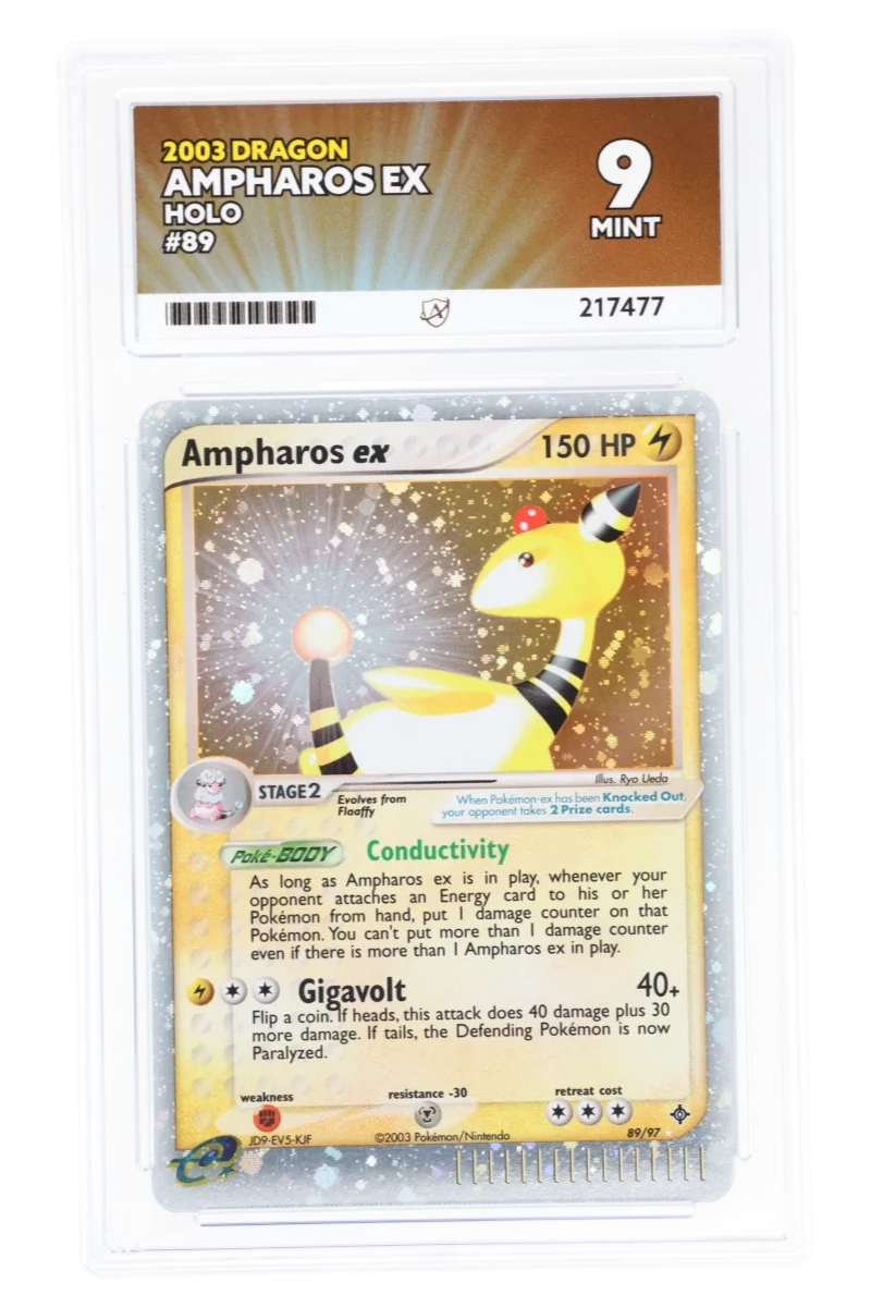 Ampharos ex 89/97 - ACE 9 - Dragon - 2003 - Holo