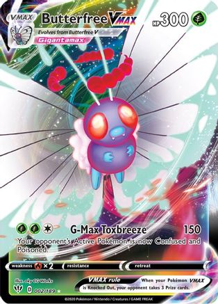 Butterfree VMAX 2/189 - Darkness Ablaze Holofoil