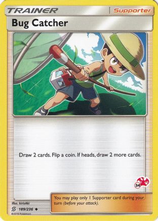 Bug Catcher - 189/236 (#34 Charizard Stamped) 189 - Battle Academy