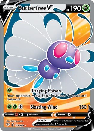 Butterfree V 177/189 - Darkness Ablaze Holofoil