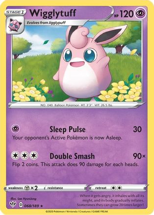 Wigglytuff 68/189 - Darkness Ablaze Reverse Holofoil