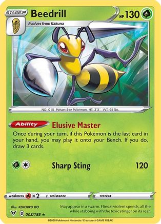 Beedrill 3/185 - Vivid Voltage