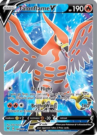 Talonflame V (Full Art) 168/185 - Vivid Voltage Holofoil