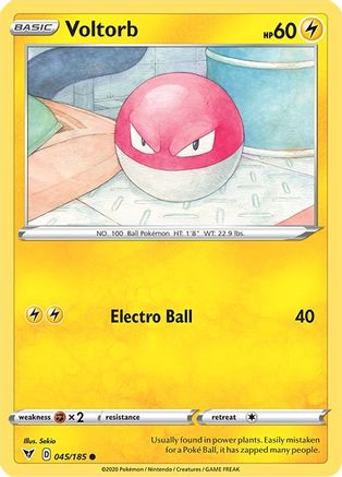 Voltorb 45/185 - Vivid Voltage Reverse Holofoil