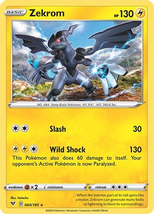 Zekrom 60/185 - Vivid Voltage Reverse Holofoil