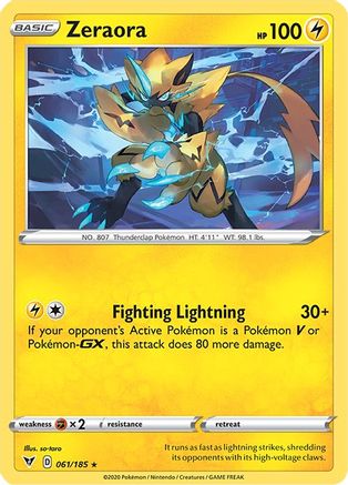 Zeraora 61/185 - Vivid Voltage Reverse Holofoil