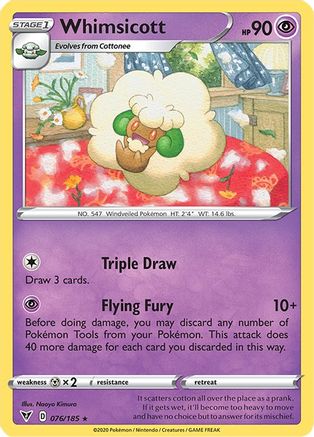 Whimsicott 76/185 - Vivid Voltage Reverse Holofoil