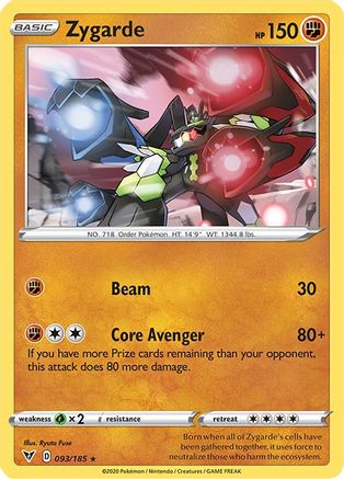 Zygarde 93/185 - Vivid Voltage Holofoil