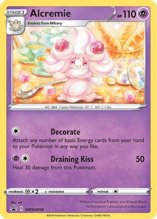 Alcremie SWSH058/307 - SWSH Black Star Promos Holofoil