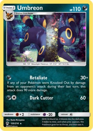 Umbreon - 120/214 (Cosmos Holo) 120 - Blister Exclusives Holofoil