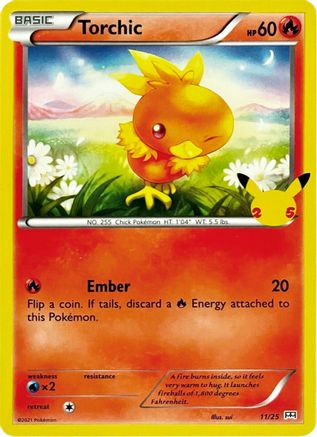 Torchic 11/25 - McDonalds Collection 2021 Holofoil