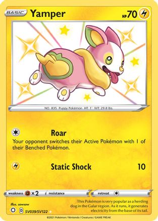 Yamper SV039/122 - Shiny Vault Holofoil