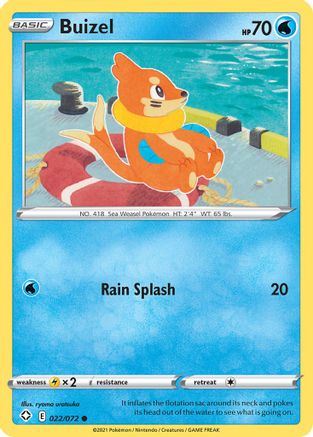 Buizel 22/72 - Shining Fates Reverse Holofoil