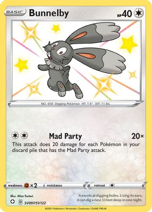 Bunnelby SV097/122 - Shiny Vault Holofoil