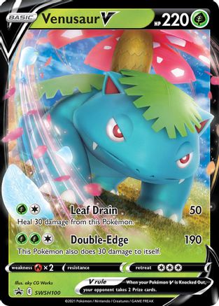 Venusaur V SWSH100/307 - SWSH Black Star Promos Holofoil