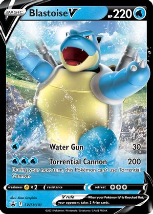 Blastoise V SWSH101/307 - SWSH Black Star Promos Holofoil