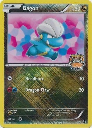 Bagon - 6/20 (Regional Championships) 6 - League & Championship Cards Holofoil