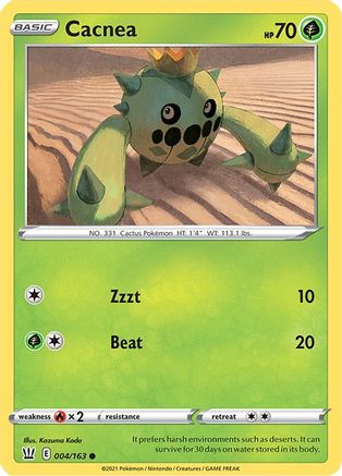 Cacnea 4/163 - Battle Styles Reverse Holofoil