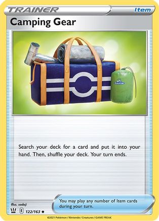 Camping Gear 122/163 - Battle Styles Reverse Holofoil