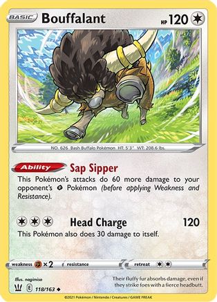 Bouffalant 118/163 - Battle Styles Reverse Holofoil