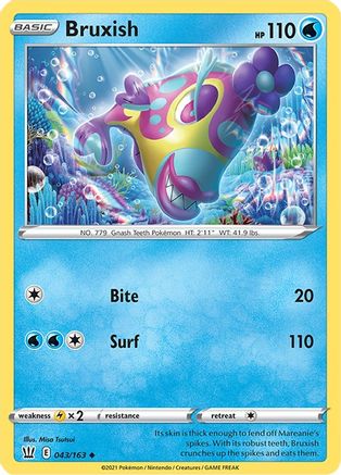 Bruxish 43/163 - Battle Styles Reverse Holofoil