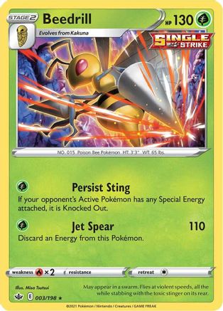 Beedrill 3/198 - Chilling Reign Holofoil