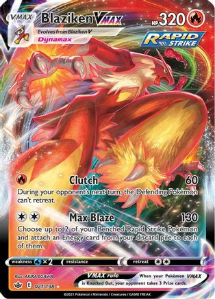 Blaziken VMAX 21/198 - Chilling Reign Holofoil