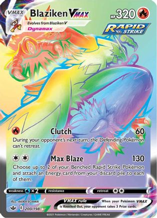 Blaziken VMAX 200/198 - Chilling Reign Holofoil