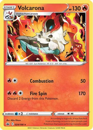 Volcarona 24/198 - Chilling Reign Reverse Holofoil