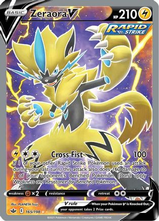 Zeraora V 165/198 - Chilling Reign Holofoil