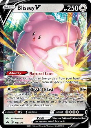 Blissey V 119/198 - Chilling Reign Holofoil