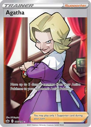 Agatha (Full Art) 186/198 - Chilling Reign Holofoil