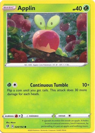 Applin (Cosmos Holo) 20 - Blister Exclusives Holofoil