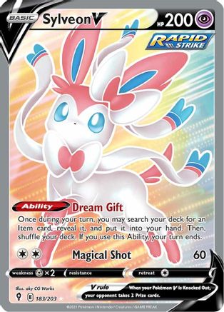 Sylveon V 183/203 - Evolving Skies Holofoil