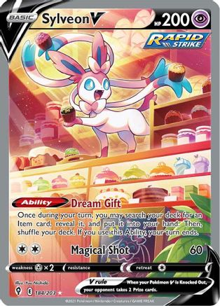 Sylveon V 184/203 - Evolving Skies Holofoil