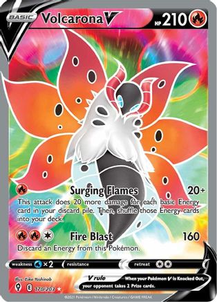 Volcarona V 170/203 - Evolving Skies Holofoil