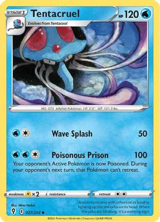 Tentacruel 27/203 - Evolving Skies Reverse Holofoil