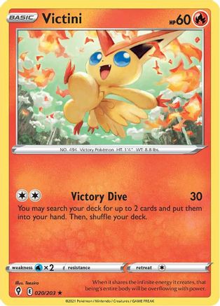 Victini 20/203 - Evolving Skies Reverse Holofoil