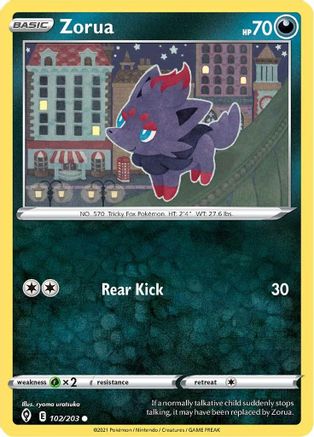 Zorua 102/203 - Evolving Skies