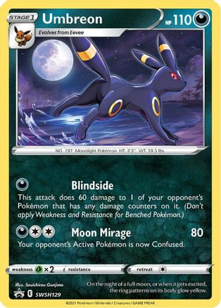 Umbreon SWSH129/307 - SWSH Black Star Promos Holofoil