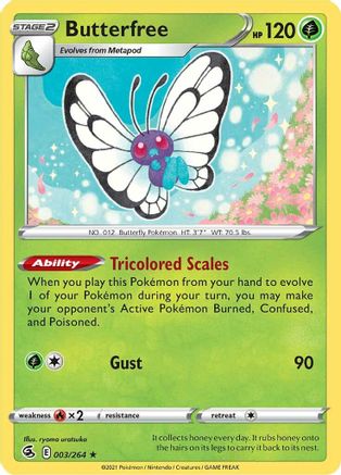 Butterfree 3/264 - Fusion Strike Reverse Holofoil