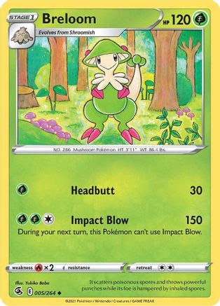 Breloom 5/264 - Fusion Strike Reverse Holofoil