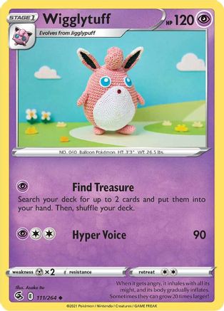 Wigglytuff 111/264 - Fusion Strike Reverse Holofoil