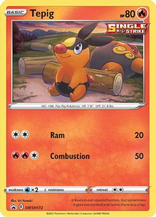 Tepig SWSH172/307 - SWSH Black Star Promos Holofoil