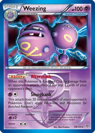 Weezing - 58/135 (Team Plasma) 58 - Deck Exclusives