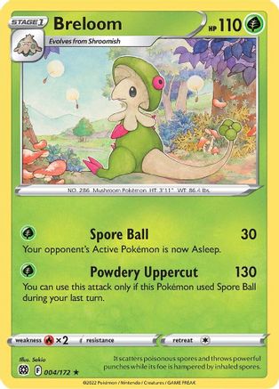 Breloom 4/172 - Brilliant Stars Reverse Holofoil