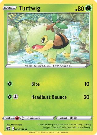 Turtwig 6/172 - Brilliant Stars Reverse Holofoil