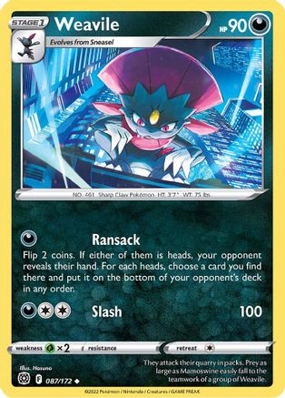 Weavile 87/172 - Brilliant Stars