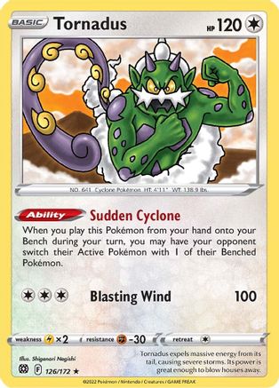 Tornadus 126/172 - Brilliant Stars Reverse Holofoil